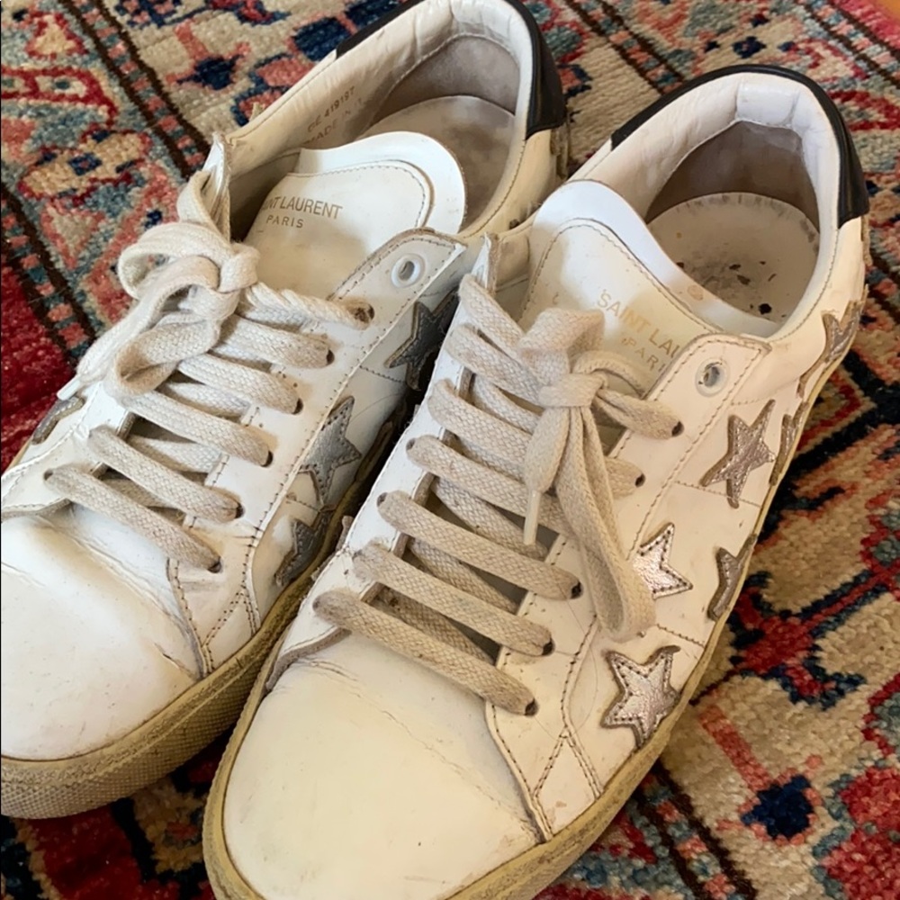 Saint Laurent Court Classic Star Sneakers